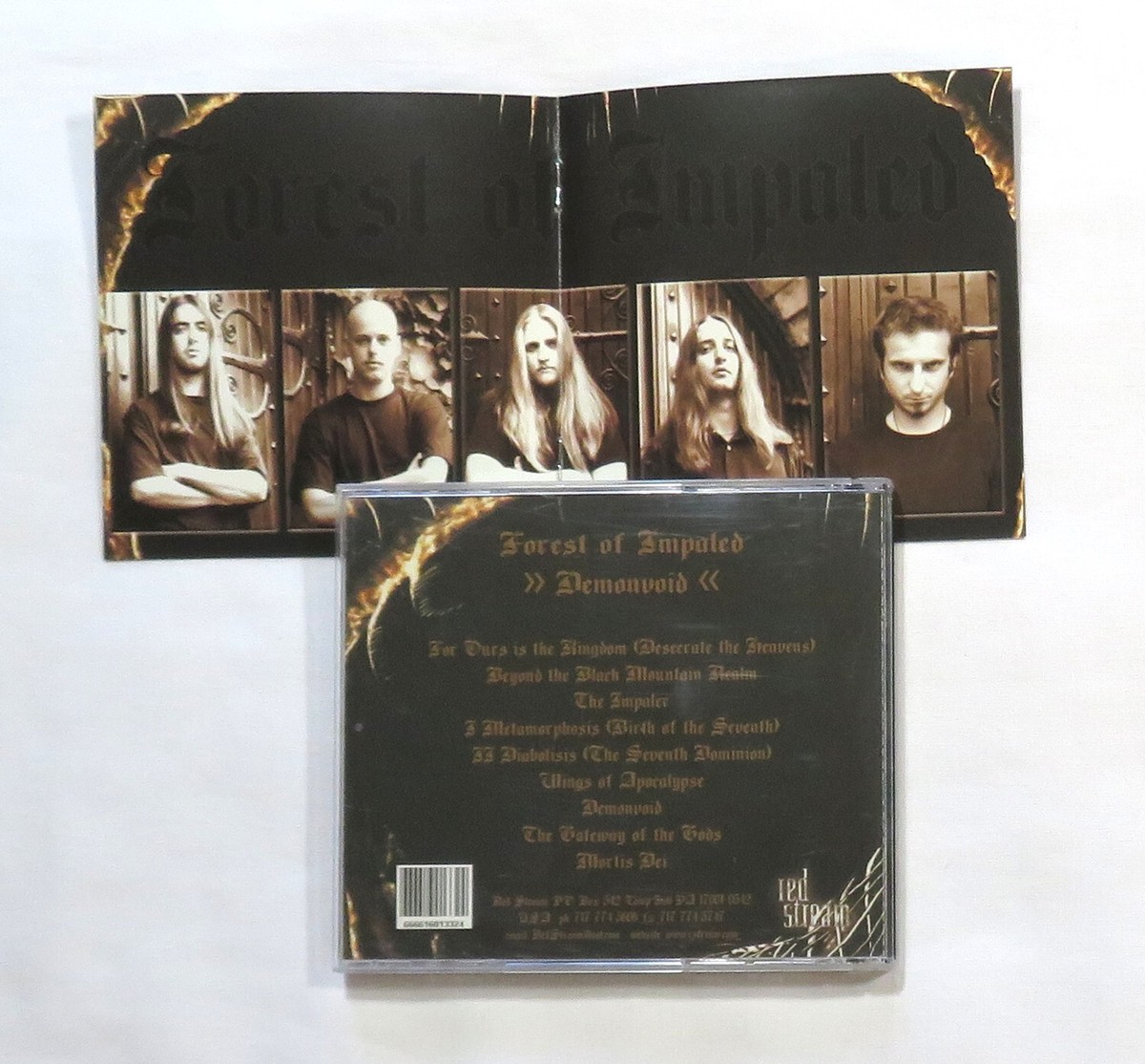 Forest Of Impaled Demonvoid Compact Disc 1999 Red Stream Black