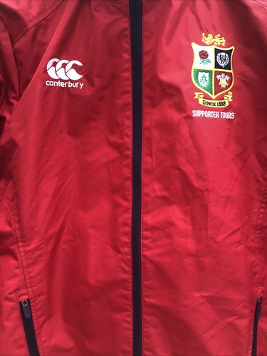 British Lions Jacket Canterbury NZ 2017 Red Supporters Hooded Womens 12 L - Picture 3 of 11