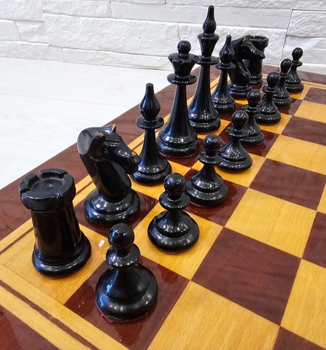 Rare Soviet Chess Set 1950s Mordovian Wooden Vintage Chess Antique Old USSR - Picture 8 of 21