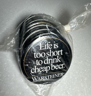 Warsteiner Beer Lot 10 Buttons Pin New Life Is Too Short To Drink Cheap Beer 3 