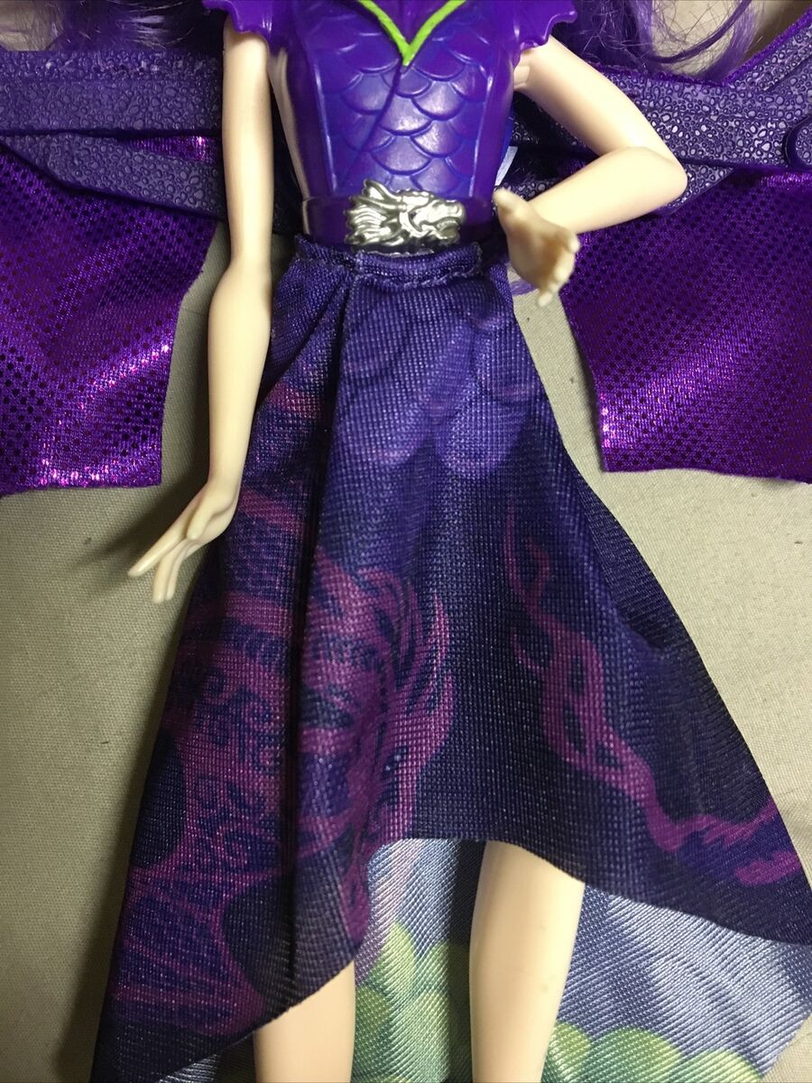 Descendants 3 Dragon Queen Mal Purple Dress Disney Gown Cosplay