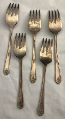 Oneida Silver Community Tudor Plate SWEET BRIAR Silverplate Flatware 24 pieces - Picture 8 of 14
