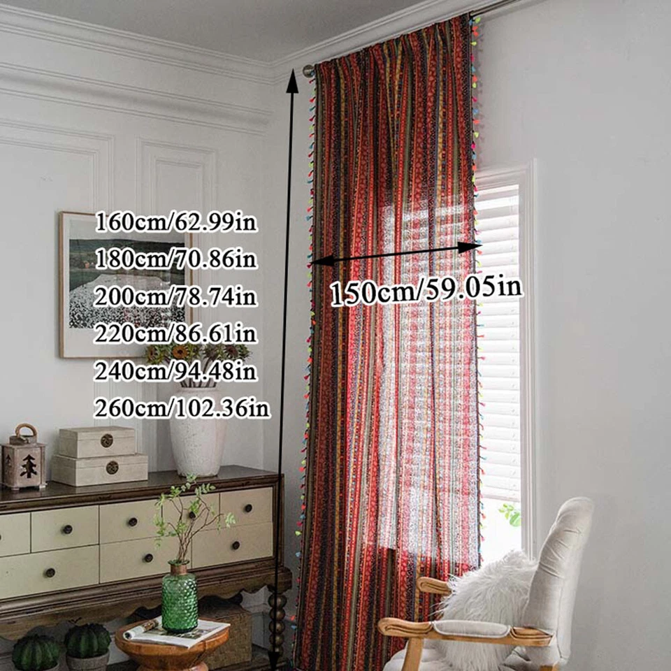 Богемские комнатные шторы дверные оконные шторы панельные шторы гобелен богемный декор - Изображение 2 из 4