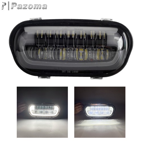 LED Headlight w/ Conversion Mount Extension Bracket For Harley Dyna Fat Bob FXDF - Picture 3 of 10