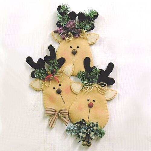 Countryside Crafts Rudy & Friends Sewing Craft PATTERN - Felt Reindeer Christmas - Photo 1/3