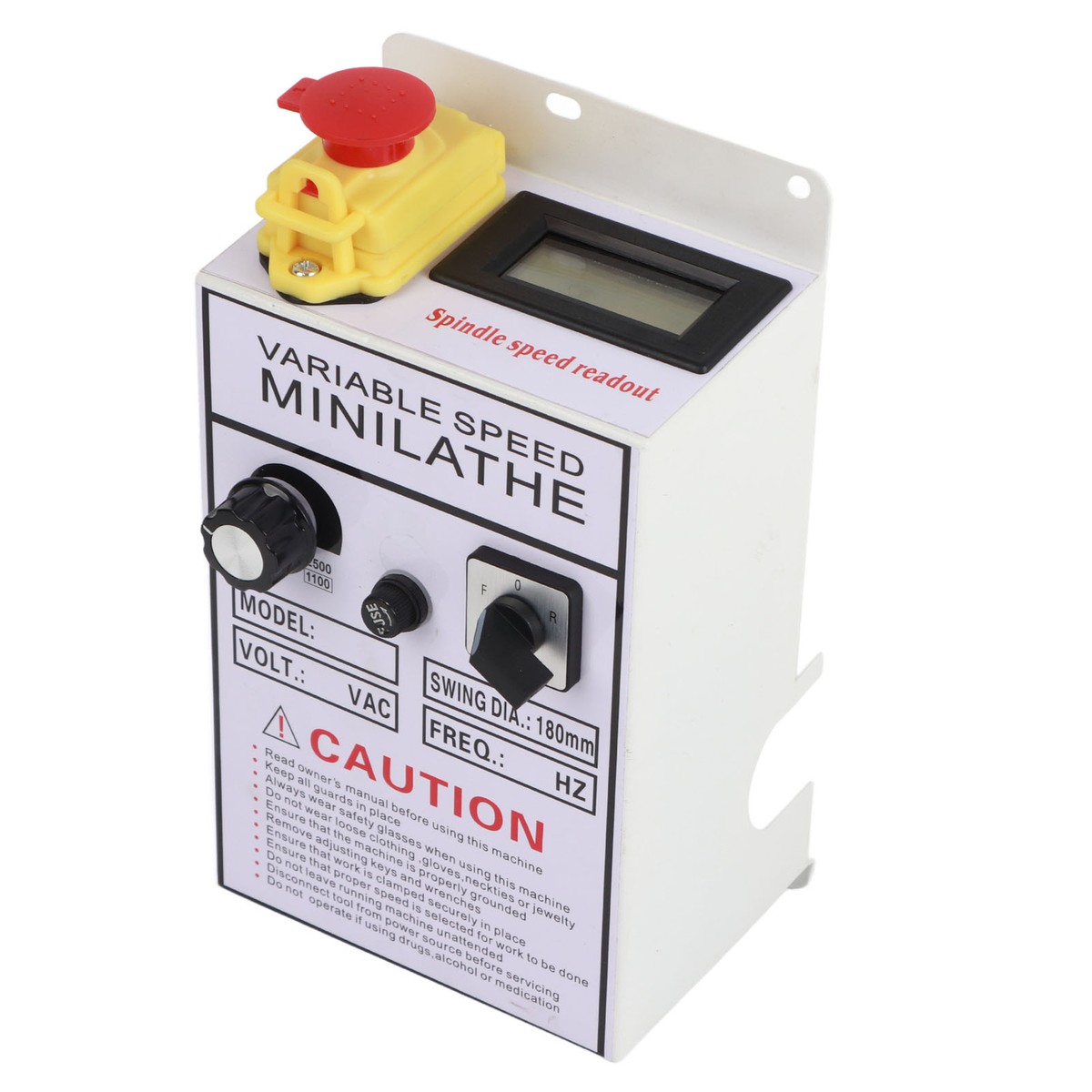 Lathe Control Box Speed Controller Assembly Switch For 0618
