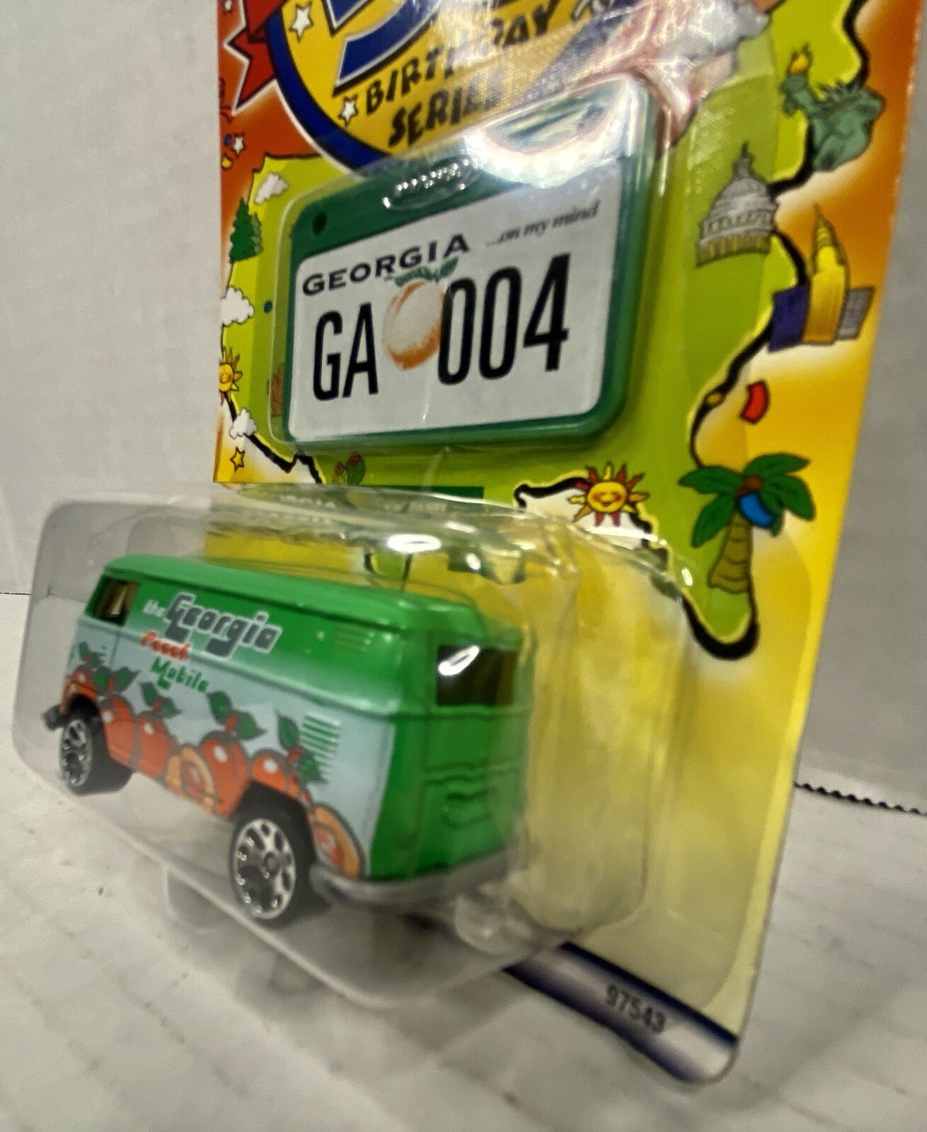 MK Matchbox - 2001 Across America -  #4 VW Panel Transporter - Green - Georgia thumbnail 6