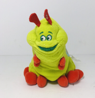 RARE Bugs Life Heimlich Caterpillar Plush Bean Bag Toy Walt Disney Co. 8.5  HTF