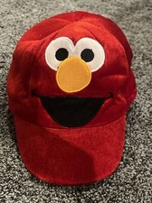 Red Elmo Sesame Street Child Size Soft Velvet Hat Cap