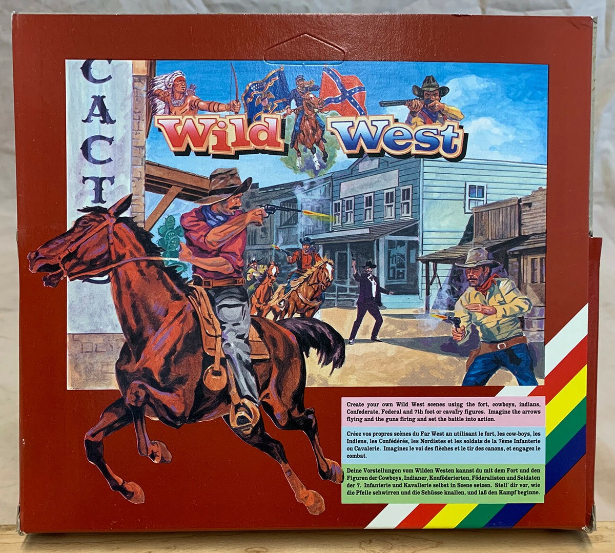 【アメリカンアンティーク】1979年製　ブライアン・ロッテン　第7騎兵隊の突撃 Britains Deetail 7th Cavalry 7410 mint in box - 54mm painted