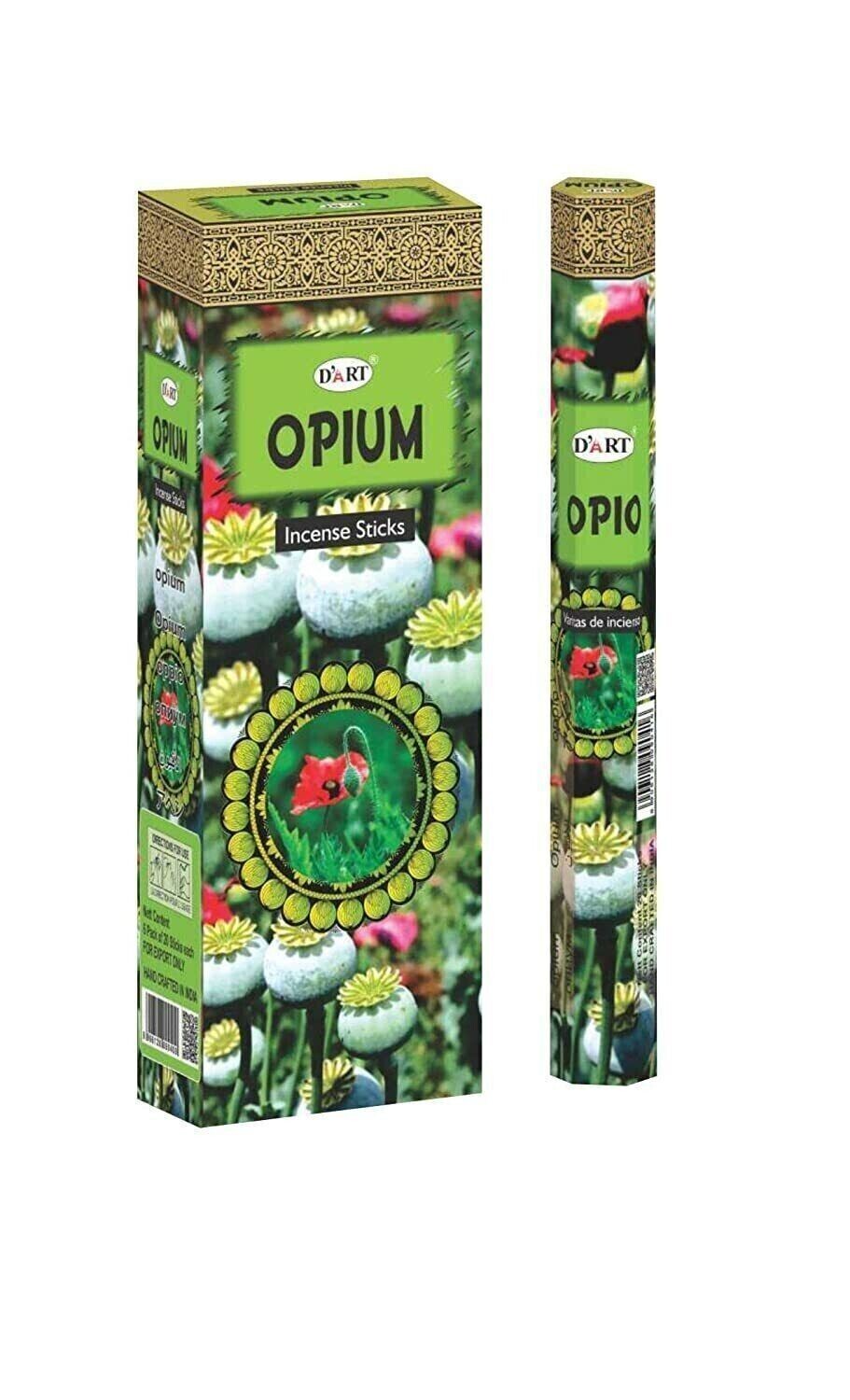 D'Art Opium Incense Stick Export Quality Hand Rolled Masala Incense 120