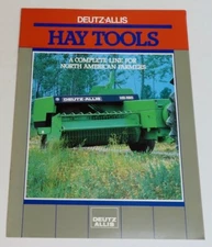 Vintage Deutz ALLIS Hay Tools 1986 Brochure