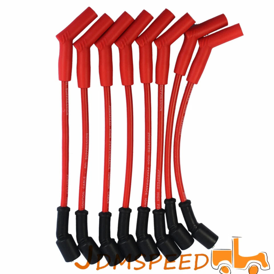 Cables de bujía JDM Performance para Chevy GMC 2001-2007 8,1 L Vortec V8 Foto 3 de 4