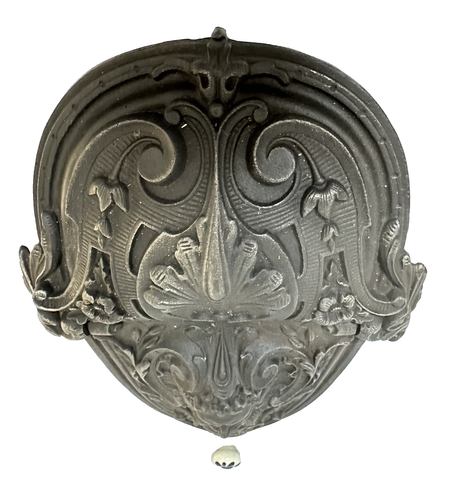 SCULTURA METALLO GHISA Portacarbone PORTA CARBONE VASO FIORI FINO 800 - Foto 20 di 24
