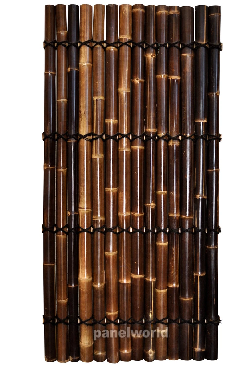 Backyard XScapes Bamboo Fence Panel, Natural Black ,1 D X, 40 OFF