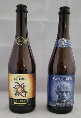 Ommegang GAME OF THRONES Seven Kingdoms & Winter is Here  EMPTY BEER BOTTLE