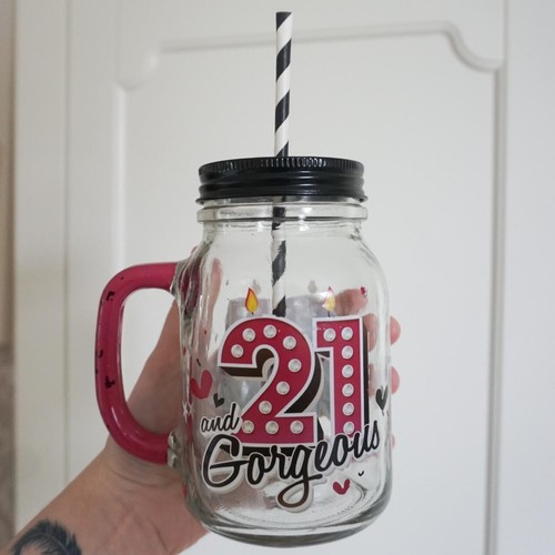"21 and Gorgeous" Tumbler Glass - Picture 2 of 4