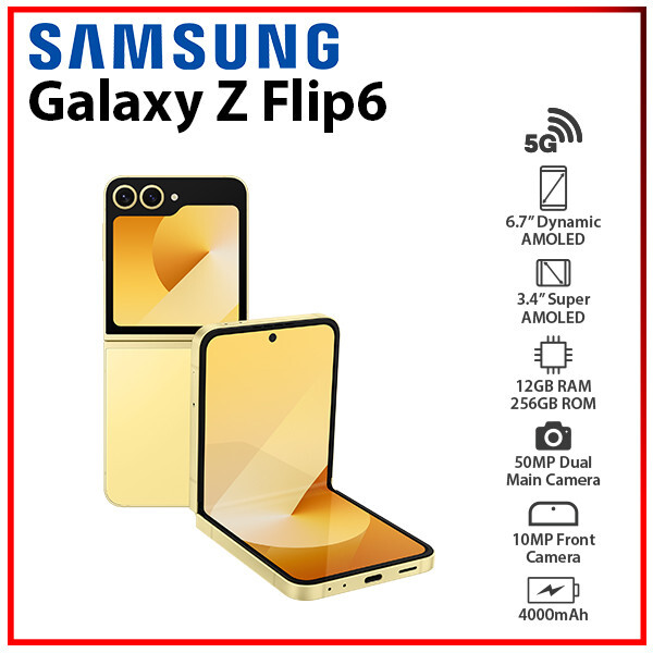 【美由紀】Galaxy Z Flip6 イエロー 256GB 韓国版 ムスビー｜Galaxy Z FLIP6 256GB イエロー SIMフリー 【美品