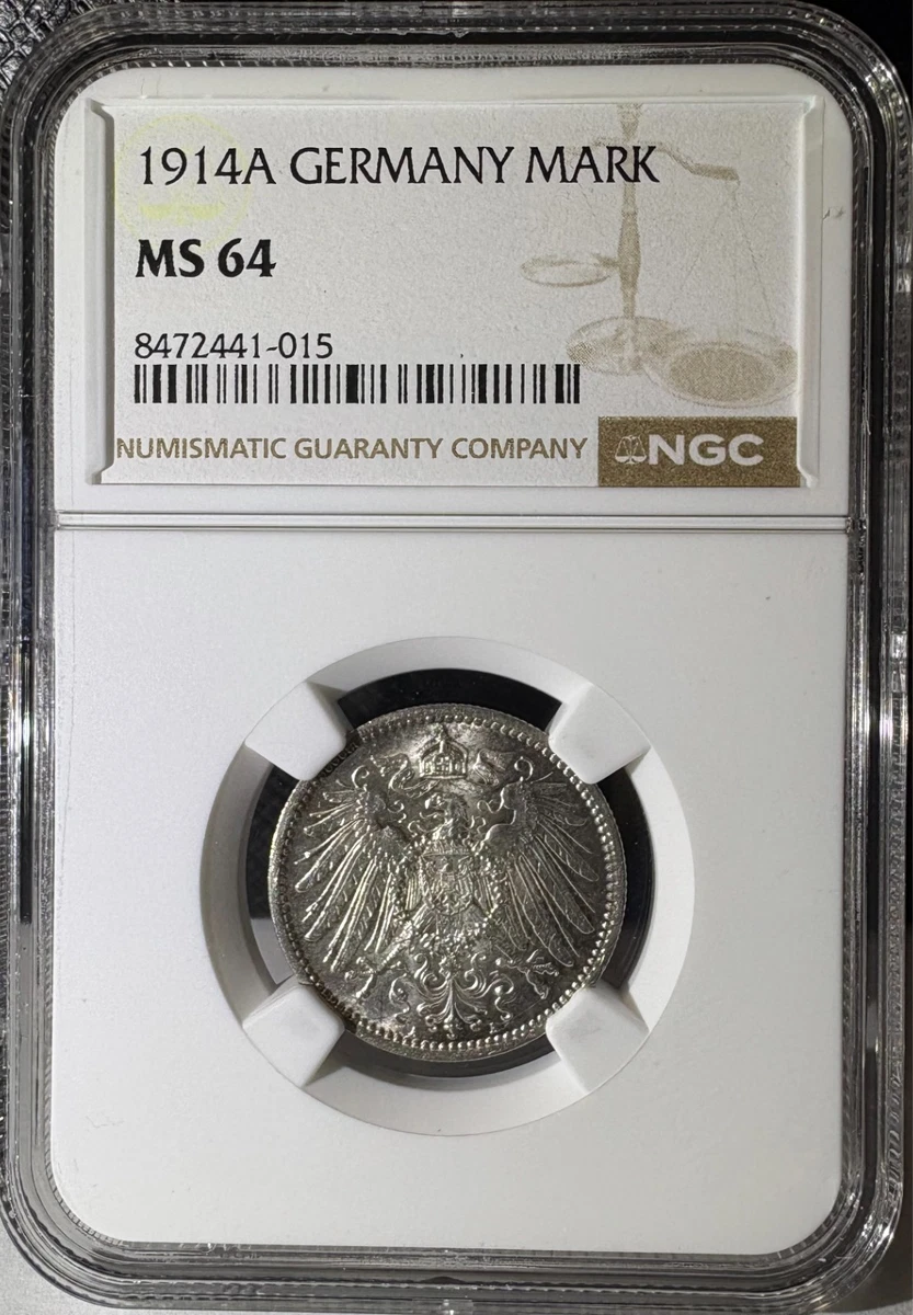 ヒ*ロ様 NGC MS64 1914A ドイツ1/2M銀貨 古銭 Silver 1914 Year German Coins | Updated Oct 2026