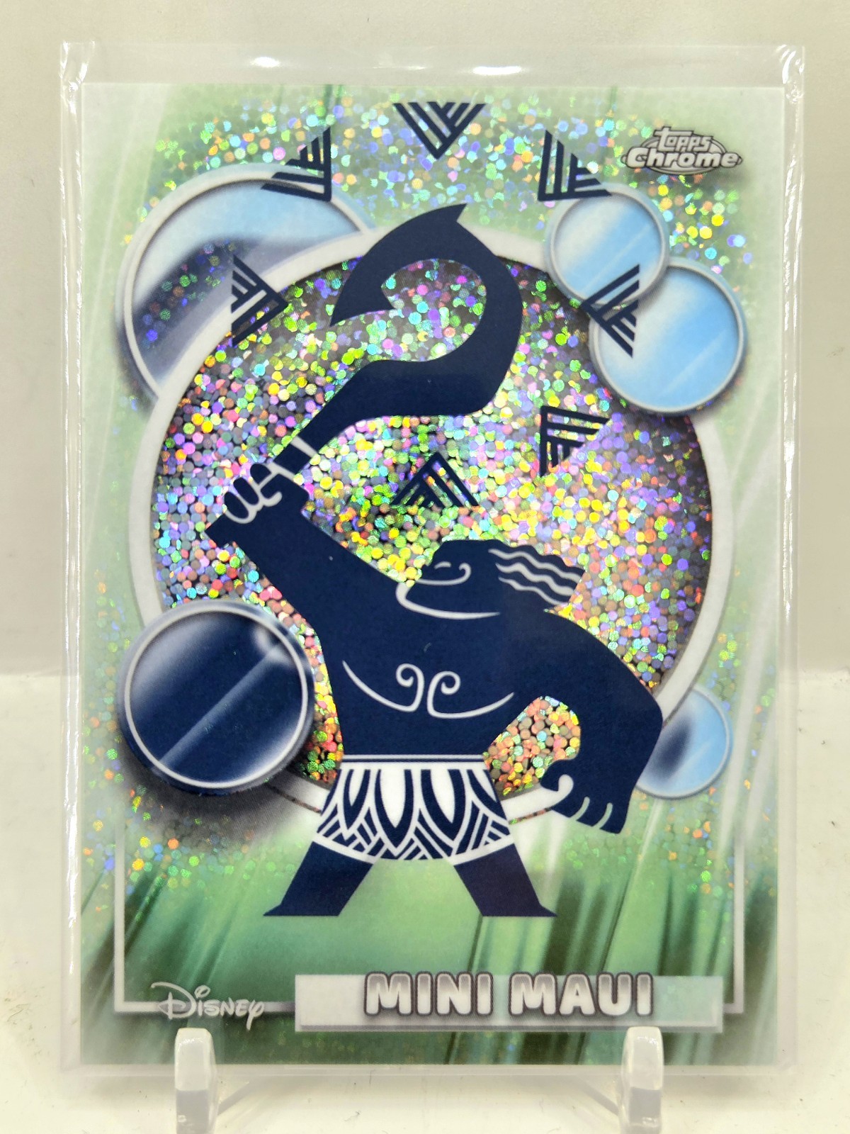 2026 Topps Chrome Disney Mini Maui Image Variation Speckle Refractor SP Moana A