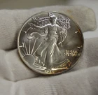 1986  US Silver Eagle $1 Nice Unc First Year Nice Edge Toning