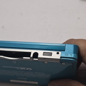 Nintendo 3DS Console Aqua Blue w/ Charger No Stylus - Tested Working 