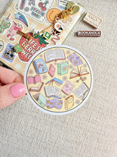 Bookish Sticker Kindle Sticker Book Lover Sticker E  Reader Sticker Trendy Cute