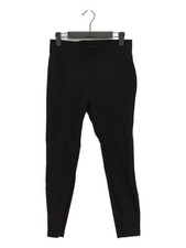 Next Women's Leggings UK 10 Black Viscose with Elastane, Polyester Cropped