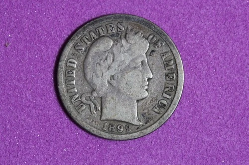 ESTATE FIND 1899 BARBER DIME #K60162