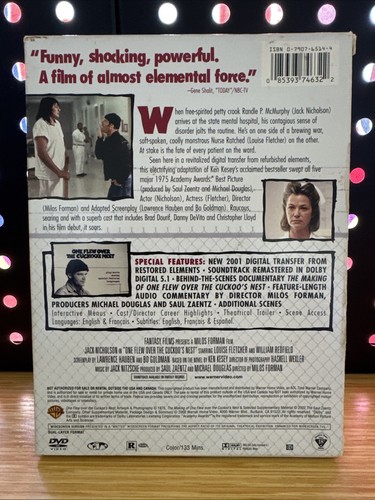 One Flew Over the Cuckoos Nest (DVD, 2002, 2-Disc Set,Special Edition) - Picture 2 of 4