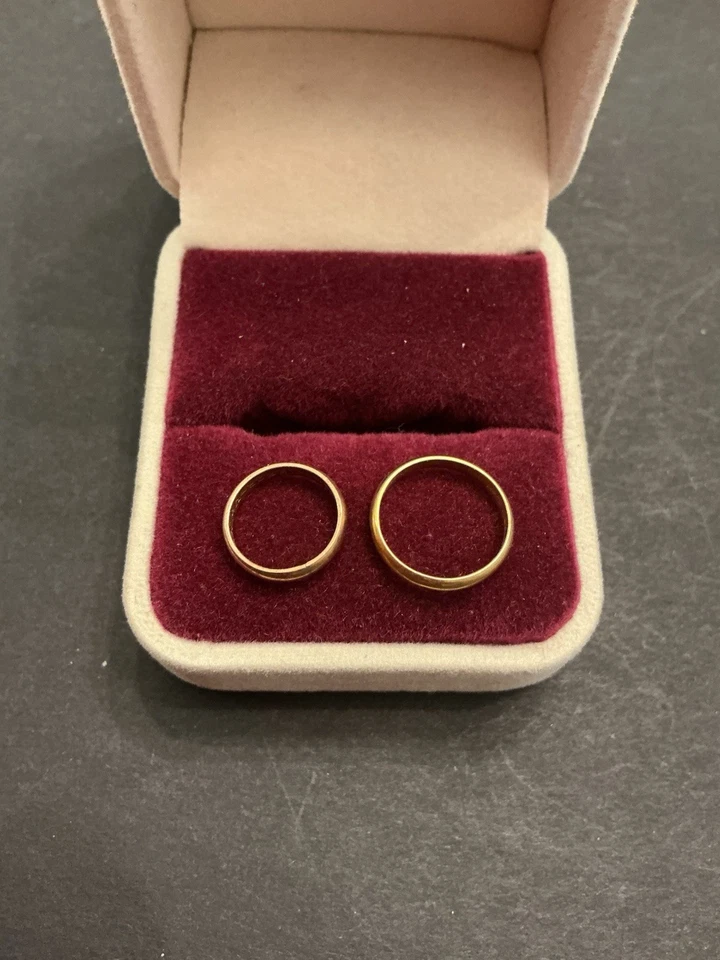 Lote de dos anillos Baby’s vintage años 60’s 10k GF y 14k GF Foto 2 de 4