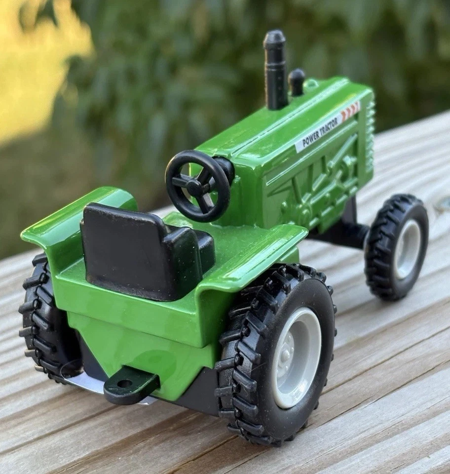 NUEVO 2015 Shing Fat Toy 1:32 Diecast Green Farm Power Tractor 4" de largo. Pullback Foto 4 de 4