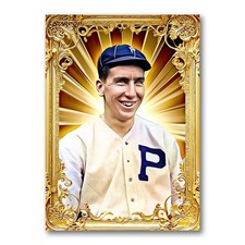 Eppa Rixey Golden Icon Art Card 01/20 Starpop Signed Baseball Short Print