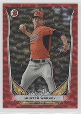 2014 Bowman Draft Top Prospects Red Ice 66/150 Hunter Harvey #TP-27 2u6