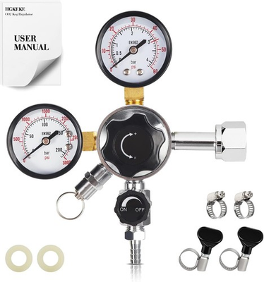 #ad CO2 Keg Regulator Draft Beer CO2 Regulator CGA 320 Regulator Dual Stage CO2 P... $55.90