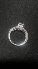 White Gold Princess Cut Diamond Engagement Ring