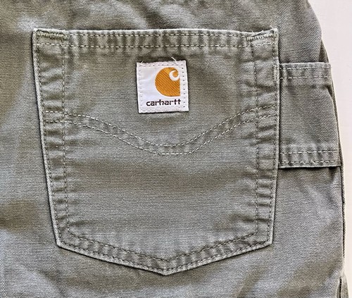 Carhartt Damen Utility Shorts Canvas Arbeit Wandern WB190 grün Größe 14 - Bild 3 von 7