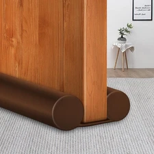 36 Inch Under Door Draft Blocker, Weather Stripping Kit, Brown, Soundproof Seal