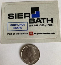 Vintage Mining Decal Sier Bath Gear Company Ingersoll Rand