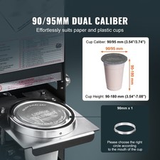 New Fully Automatic Cup Sealing Machine, 500-650 Cups/H, Cup Sealer Machine fo