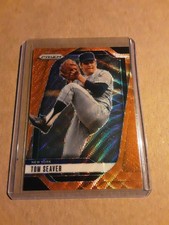2025 Panini Prizm Baseball Tom Seaver #33 Orange Prizm 26/49