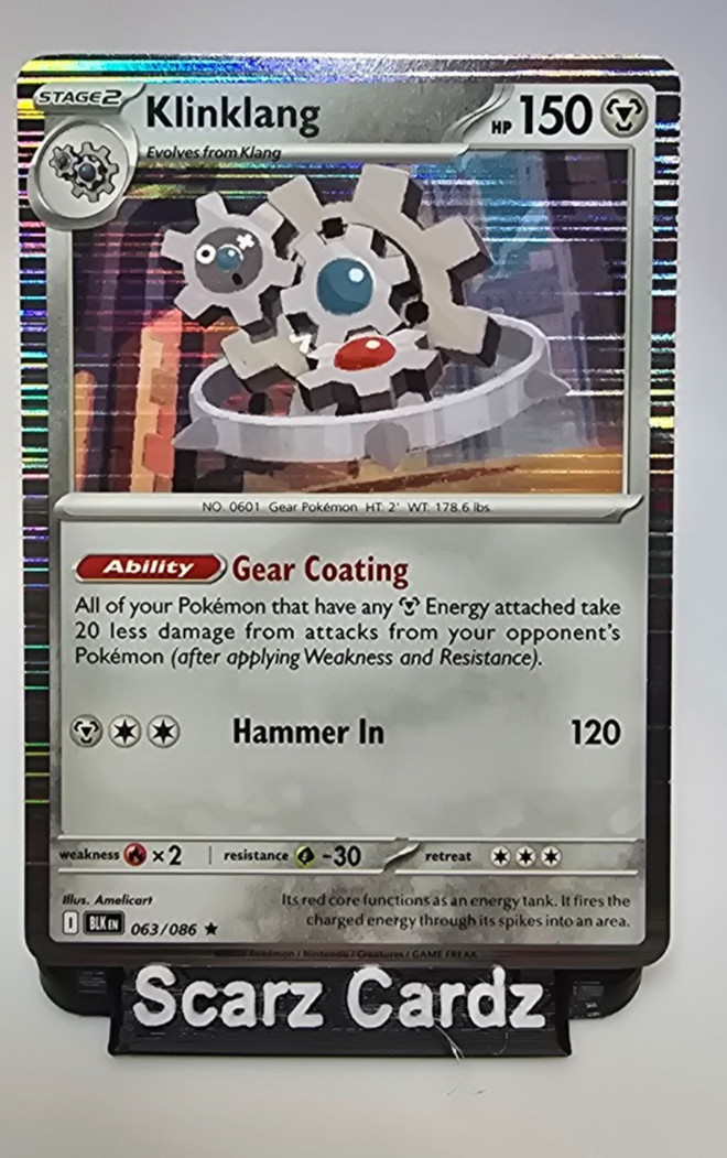 Klinklang 63/086 | Near Mint HOLOFOIL | SV: Black Bolt Pokemon TCG
