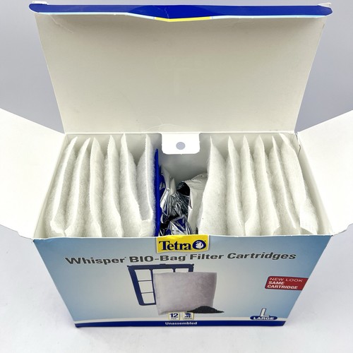 TETRA WHISPER BIO-BAG EINWEG FILTERKARTUSCHEN UNMONTIERT GROSS 12ER PACK NEU - Bild 7 von 7