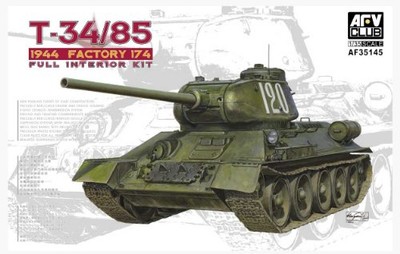 Afv Club 1/35 Soviet Army T-34/85 Factory No. 174 Plastikmodell Fv35145