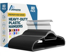 Versatile Clothes Hanger Set - 80 Pieces Space-Saving Dry and Wet Clothes Han...