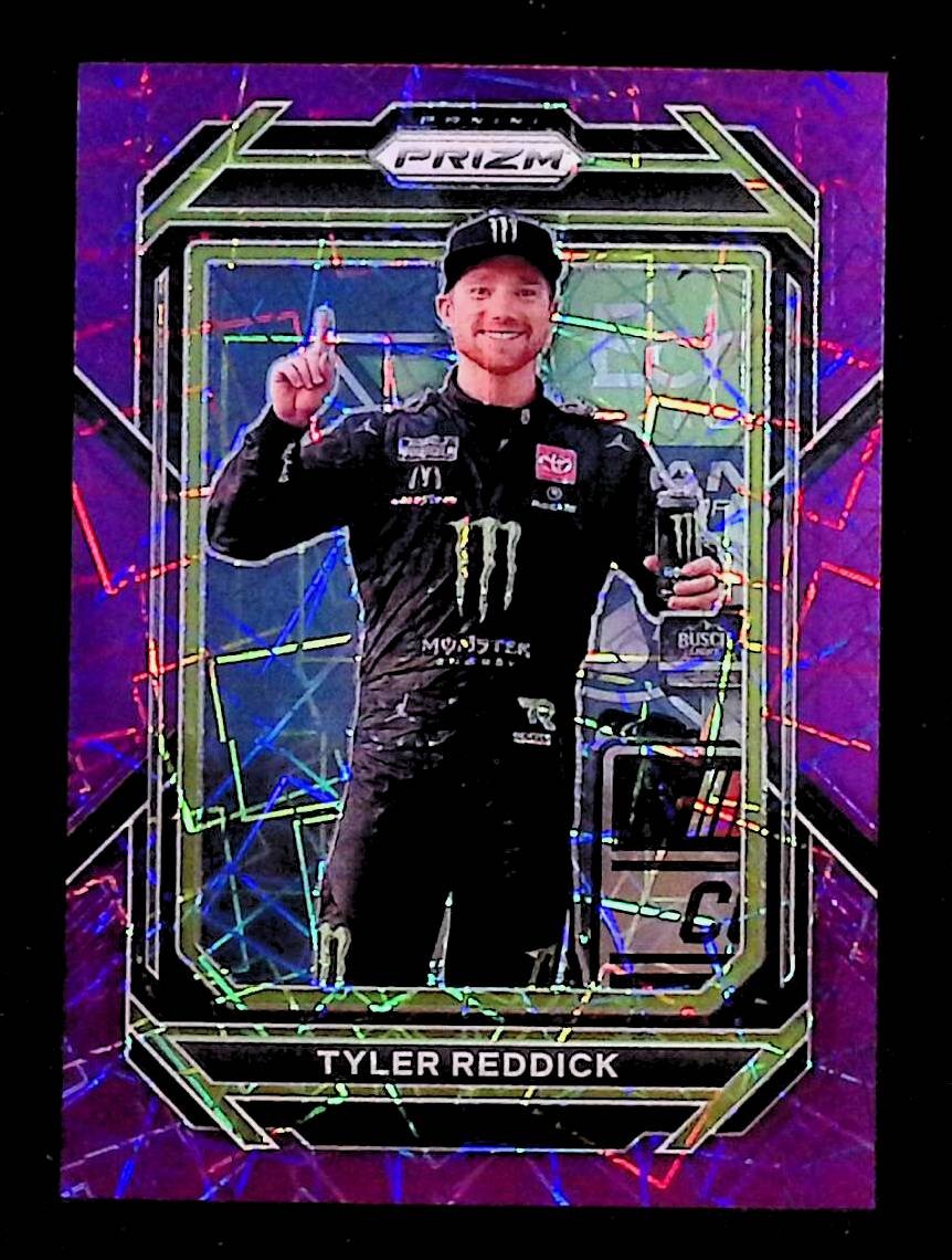 Tyler Reddick 2023 Panini Prizm Purple Velocity Prizm #50 175/199
