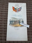 Beautiful original WW1 Naval Brigade (4.7 Gun) Christmas Card - Military Colours