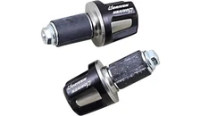 Driven Racing Revolt Bar End - Black Motorcycle Street Bike DBEW-RE-BK 0634-0492