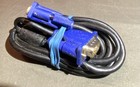 VGA/SVGA D-Sub Male to Male Monitor Cable, Black Cable w/ Blue Connectors — photo 2