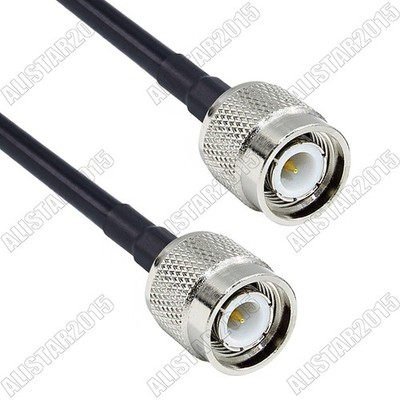 TNC Male Plug to TNC Male Connector Lot RF Pigtail Jumper Coaxial Cable KSR195